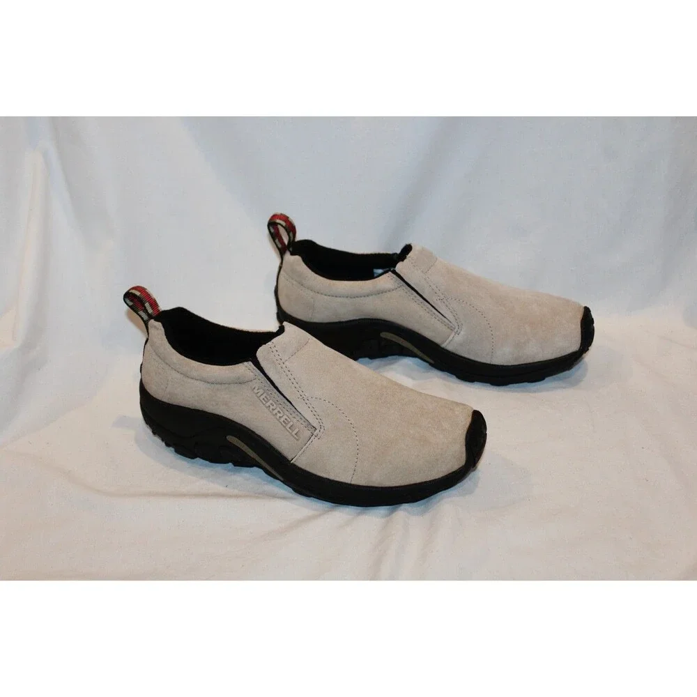Merrell Jungle Moc Men's SZ 8 Taupe Beige Loafer Shoes Suede NWOB